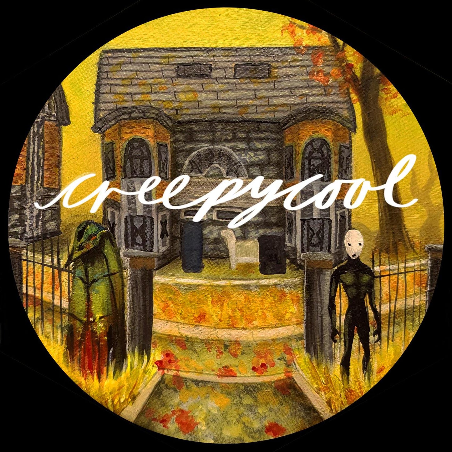 Pathologic art sticker - original painting inspired by video game | macabre horror decal