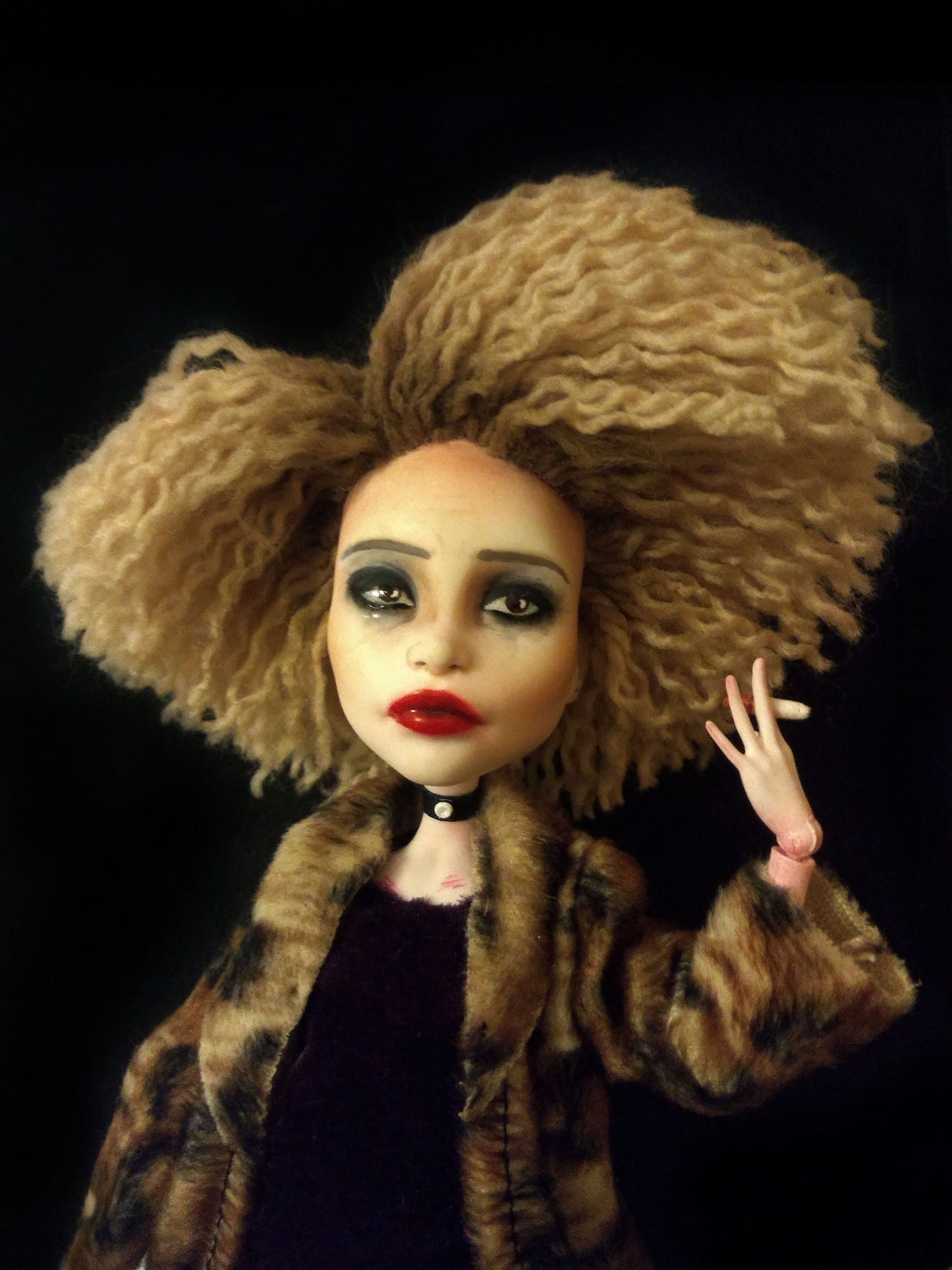 Sally | Ahs: Hotel inspired doll of Hypodermic Sally - art doll (mh ooak repaint) (MADE TO ORDER)