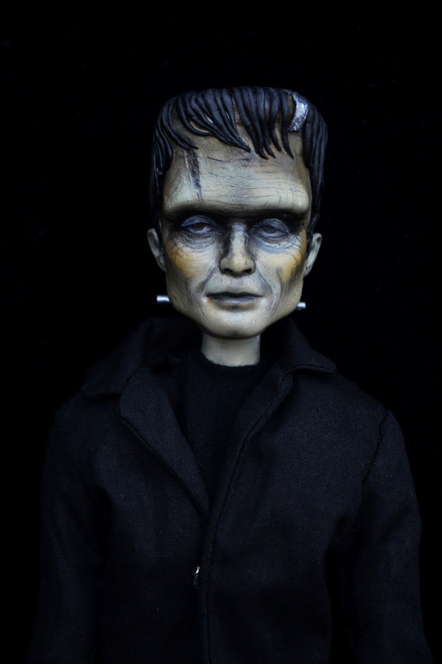 Frankenstein movie inspired horror art doll with handsculpted head and face | The Creature | MADE TO ORDER