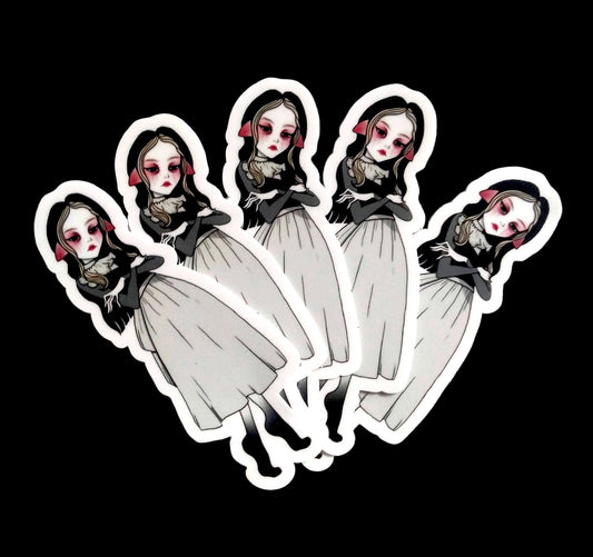 Grief | sticker - original character  artwork (banshee myth and loss inspired)