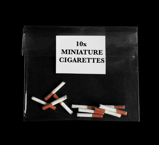 Doll cigarette props with burnt ends for 12" 1/6 scale figures and dolls - for dioramas, photos and more