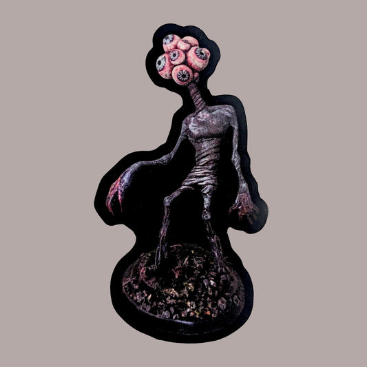 Many-eyes | sticker - original character artwork (monster with eyeballs inspired by cryptids, creepypasta, horror)